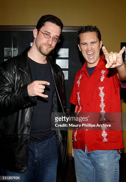Dustin Diamond and Wil Wheaton during "Uncle Davvers Really Scary Movie Show" - World Premiere at Silent Movie Theater in Hollywood, California,...