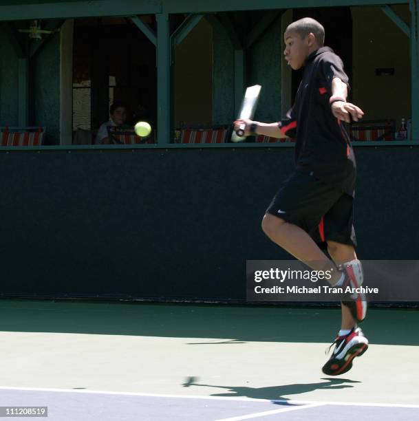 Tequan Richmond during "Everybody Hates Chris But Everybody Loves Kids!" 8th Annual Tennis for Tots Tournament at Los Angeles Tennis Club in Los...