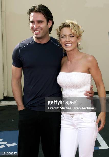 Bruno Campos and Kelly Carlson during FX's "Over There" Los Angeles Premiere - Arrivals at Darryl F. Zanuck Theatre on the FOX Lot in Los Angeles,...