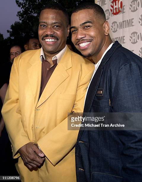 Cuba Gooding Sr. And Omar Gooding during Showtime Presents "Weeds" and "Barbershop" Los Angeles Premiere at Paramount Theater At Paramount Studios in...