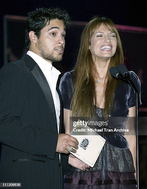 Wilmer Valderrama and Jolene Blalock during G-Phoria 2005 -The Mother of All Videogame Award Shows - Inside at Los Angeles Center Studios in Los...