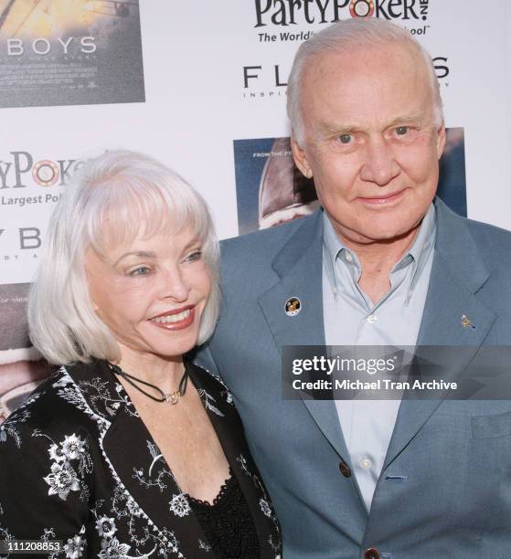 Buzz Aldrin and Lois Aldrin during "Flyboys" Los Angeles Screening - Arrivals at Academy of Motion Picture Arts & Sciences in Beverly Hills,...