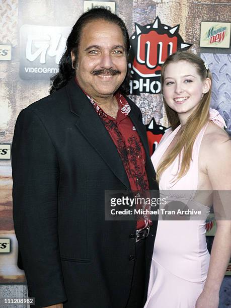 Ron Jeremy and Sunny Lane during G-Phoria 2005 -The Mother of All Videogame Award Shows - Arrivals at Los Angeles Center Studios in Los Angeles,...