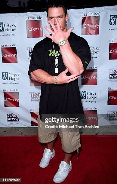John Cena during Young Hollywood Says "Hope Rocks" - Concert to Benefit City of Hope - Arrivals at Key Club in Los Angeles, California, United States.