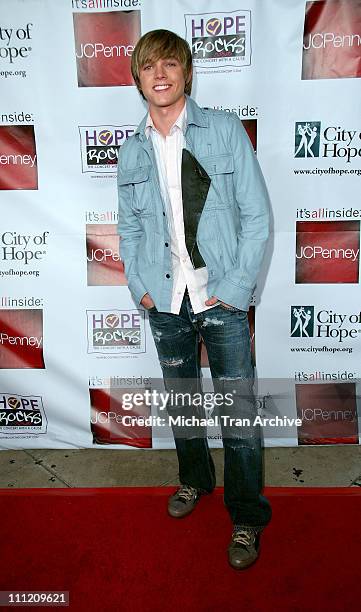 Jesse McCartney during Young Hollywood Says "Hope Rocks" - Concert to Benefit City of Hope - Arrivals at Key Club in Los Angeles, California, United...