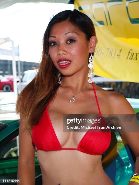 Kat Gutierrez during Tyson Beckford at the Formula D DRIFT Finals - August 27, 2005 at Irwindale Raceway in Irvine, California, United States.