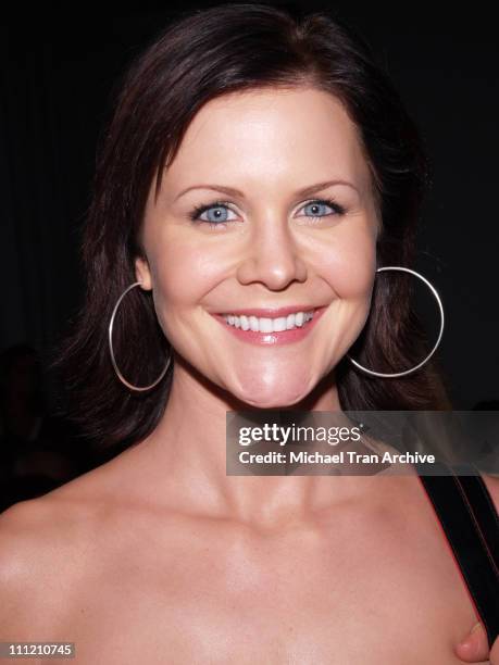 Josie Davis front row at Tart Spring 2007 during Mercedes-Benz Spring 2007 Los Angeles Fashion Week at Smashbox Studios - Tart Backstage and Front...