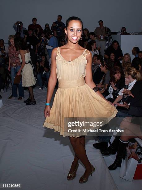 Chudney Ross during Mercedes-Benz Spring 2007 L.A. Fashion Week at Smashbox Studios - Samora - Backstage and Front Row at Smashbox Studios in Culver...
