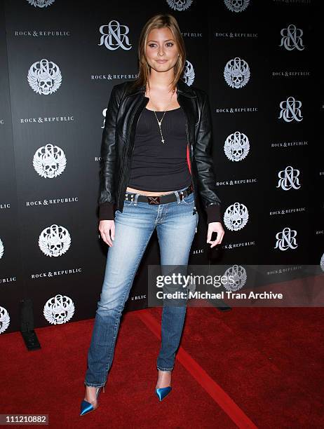 Holly Valance during Rock & Republic Spring 2007 Preview Party - Red Carpet at Area in West Hollywood, California, United States.