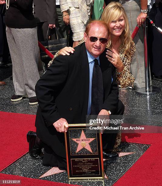 Mike Medavoy and wife Irena Medavoy during Mike Medavoy Honored with a Star on the Hollywood Walk of Fame at The Kodak Theatre in Hollywood,...