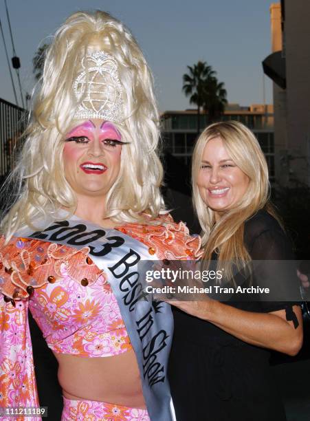 Jennifer Coolidge and Sunny Delight during 4th Annual Best in Drag Show to Benefit Aid for AIDS at Wilshire-Ebell Theater in Los Angeles, California,...