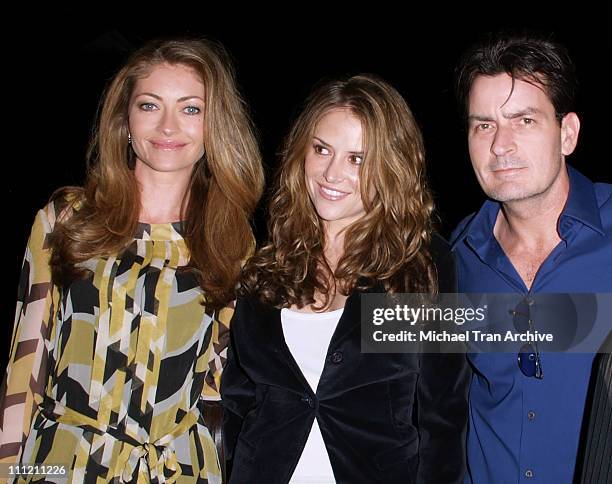 Rebecca Gayheart, Brooke Allen and Charlie Sheen during 4th Annual Best in Drag Show to Benefit Aid for AIDS at Wilshire-Ebell Theater in Los...