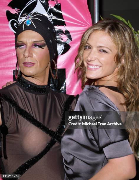 Doberbitch and Debbie Matenopoulos during 4th Annual Best in Drag Show to Benefit Aid for AIDS at Wilshire-Ebell Theater in Los Angeles, California,...