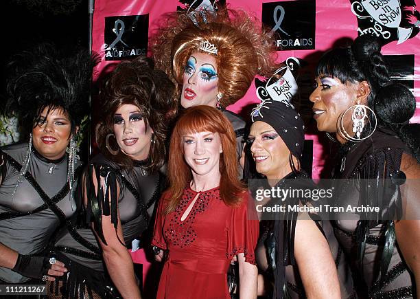 Kathy Griffin and The Dobermans during 4th Annual Best in Drag Show to Benefit Aid for AIDS at Wilshire-Ebell Theater in Los Angeles, California,...