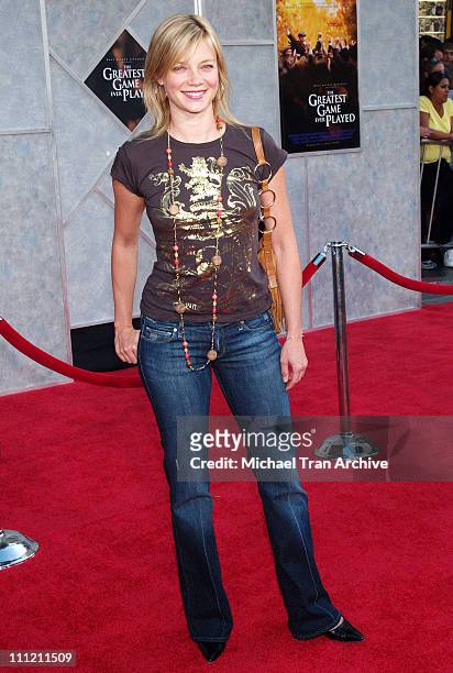 Amy Smart during "The Greatest Game Ever Played" Los Angeles Premiere - Arrivals at El Capitan Theater in Los Angeles, California, United States.