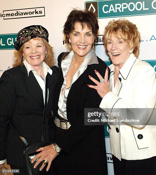 Kathleen Noone, Linda Dano and Jeanne Cooper during World Premiere of The Public Media Works Independent Feature Film "Carpool Guy" - Arrivals at...