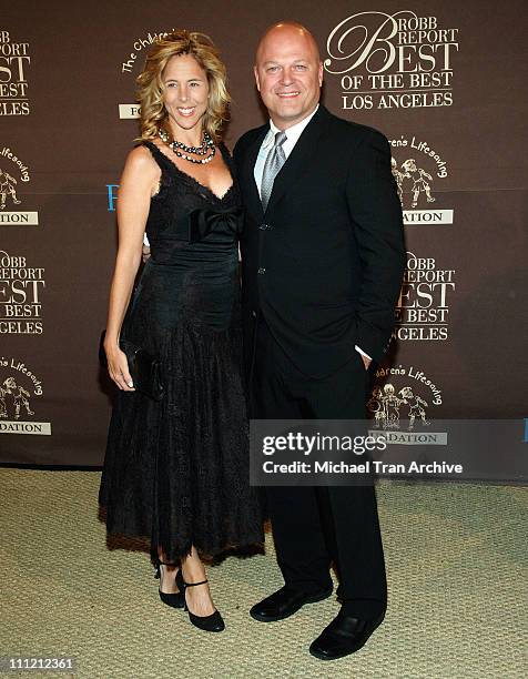Michelle Chiklis and Michael Chiklis during RobbReport Best of the Best of Los Angeles - October 15, 2005 at Santa Monica Airport, Hangar Eight in...