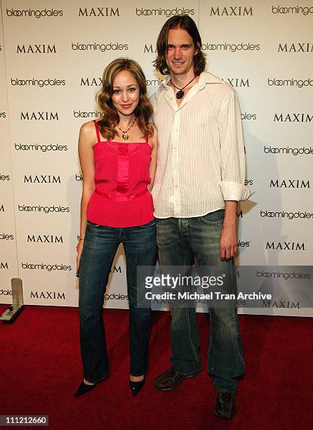Autumn Reeser and Jesse Warren during Maxim Magazine November 2005 Issue Launch Party - Arrivals at LAX Nightclub in Hollywood, California, United...