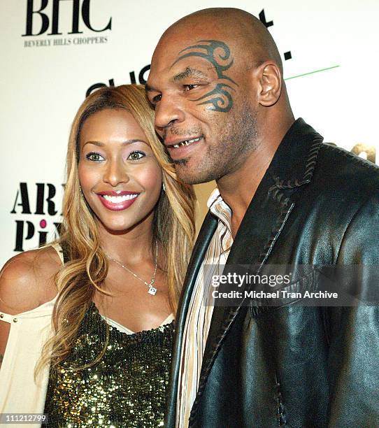Nicole Narain and Mike Tyson during 944 Magazine Fashion Show Presents Suspect & Army Pink - October 20, 2005 at Element in Hollywood, California,...