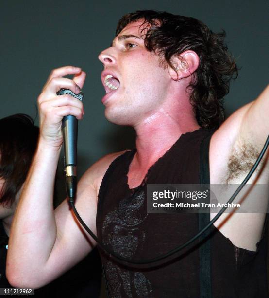 Erik Hart of Suicide Club during Morphine Generation Spring 2006 Fashion Show with Suicide Club Live Performance - October 22, 2005 at Miauhaus...