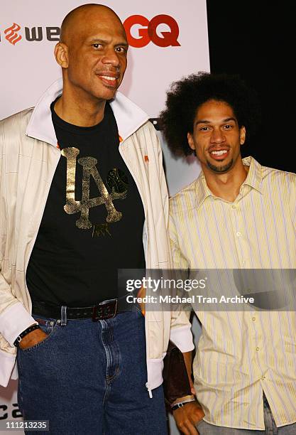 Kareem Abdul-Jabbar and Kareem Abdul-Jabbar Jr. During Jay-Z Celebrates "Kingdom Come" Album Release Party - Arrivals at Area in West Hollywood,...