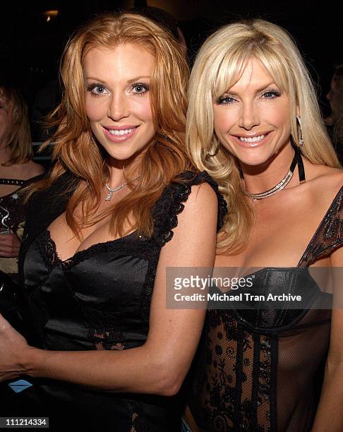 Angelica Bridges and Brande Roderick during Angelica Bridges Introduces Barlesk at The Cabana Club - November 16, 2005 at The Cabana Club in...