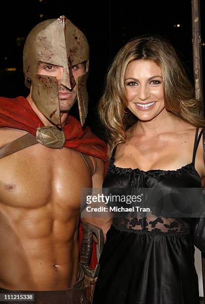 Actress Cerina Vincent arrives at the "300" DVD Release Party at Petco Stadium on July 27, 2007 in San Diego, California.