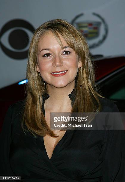 Actress Megyn Price arrives at "The Cadillac of Premieres" at Area Nightclub on September 19, 2007 in West Hollywood, California.