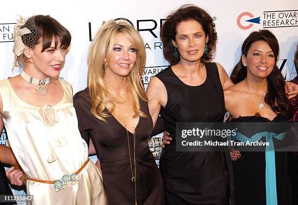 Milla Jovovich, Heather Locklear, Dayle Haddon and Eva Longoria