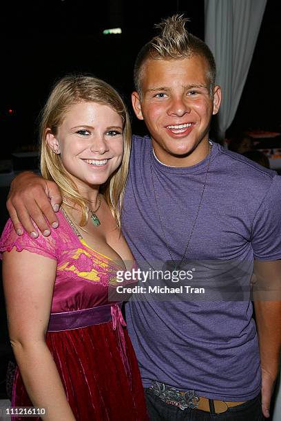 Actor Jonathan Lipnicki and sister Alexis Lipnicki attends the Declare Yourself's "Hollywood Celebrates: The Power of 18" party at the Beverly Hills...