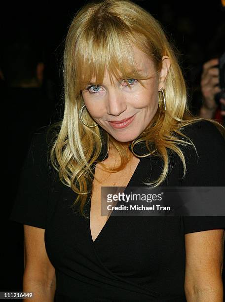 Actress Rebecca De Mornay backstage and frontrow at Kevan Hall Spring 2008 collection during Los Angeles Mercedes Benz Fashion Week at Smashbox...