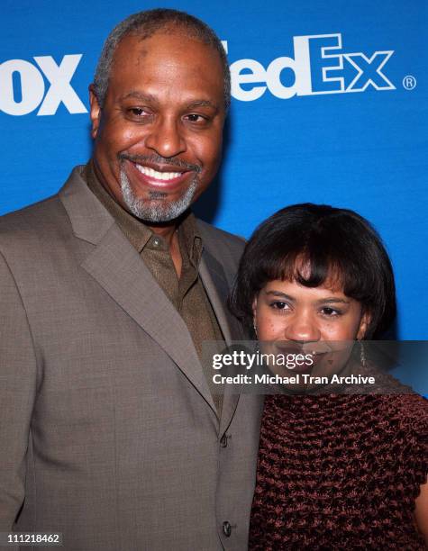 James Pickens Jr. And Chandra Wilson during The 37th Annual NAACP Image Awards Nominee Luncheon - Arrivals at Beverly Hilton Hotel in Beverly Hills,...