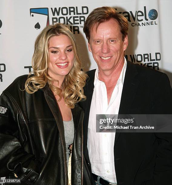 Ashley Madison and James Woods during World Poker Tour - Invitational - Inside and Arrivals at The Commerce Casino in Los Angeles, California, United...