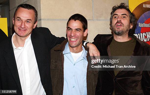 Christian Vladelievre, Producer, Fernando Eimbcke, Director, and Alfonso Cuaron