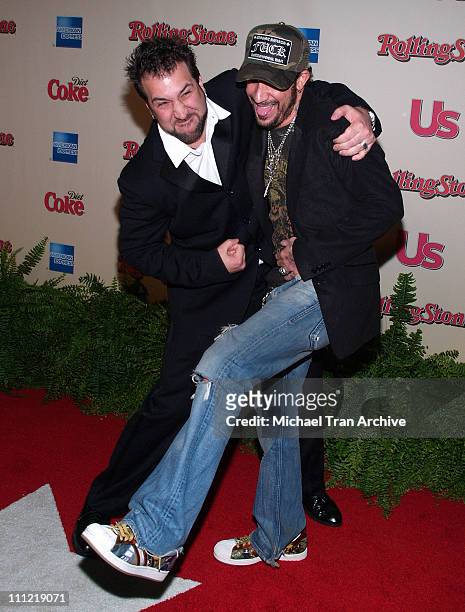 Joey Fatone and AJ McLean during 2006 Us Magazine and Rolling Stone Rock the Oscars After Party - Arrivals at Wolfgang Puck at the Pacific Design...