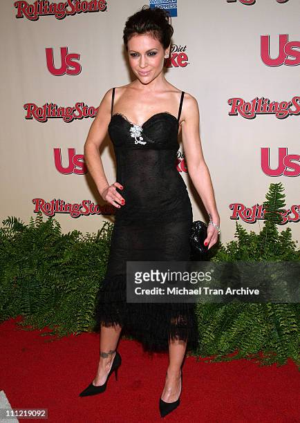 Alyssa Milano during 2006 Us Magazine and Rolling Stone Rock the Oscars After Party - Arrivals at Wolfgang Puck at the Pacific Design Center in West...