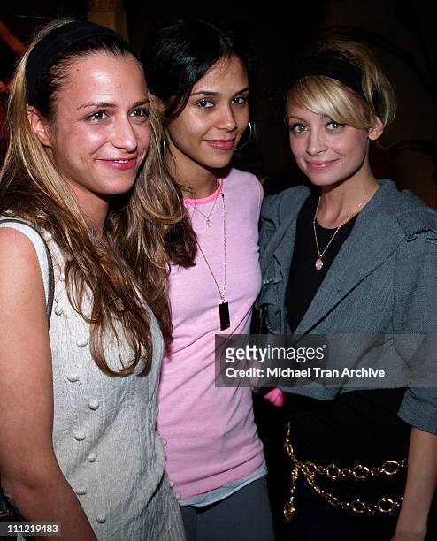 Charlotte Ronson, Kidada Jones and Nicole Richie during Charlotte Ronson's 2006 Fall/Winter Fashion Show and After Party at Roosevelt Hotel in...