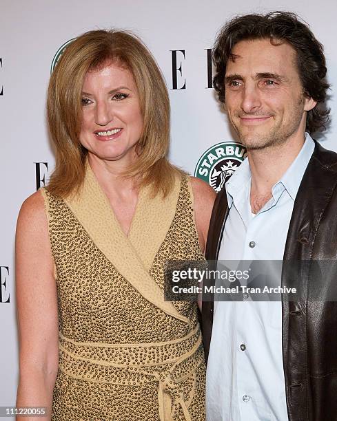 Arianna Huffington and Lawrence Bender during ELLE Celebrates 1st Green Issue Launch Party - Arrivals at Pacific Design Center in West Hollywood,...