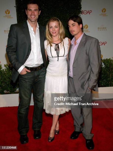 Austin Peck, Christie Clark and Bryan Dattilo during SOAPnet & National TV Academy Annual Daytime Emmy Awards Nominee Party - Arrivals at Hollywood...