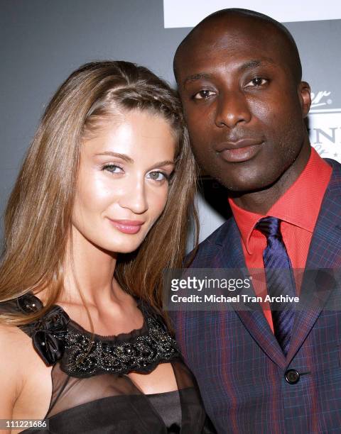 Ozwald Boateng and wife, Guynel Boateng during Sundance Channel, GQ Magazine and Miller Genuine Draft Presents "House of Boateng" - Arrivals at...