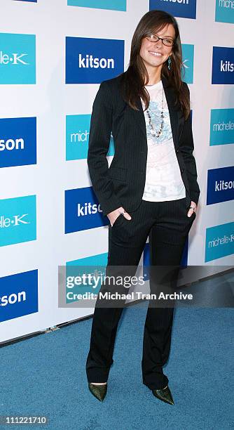 Evangeline Lilly during Evangeline Lilly - The New Face of Michelle K Modern Chic Footwear - Arrivals - June 15, 2006 at Kitson Boutique in West...