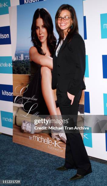 Evangeline Lilly during Evangeline Lilly - The New Face of Michelle K Modern Chic Footwear - Arrivals - June 15, 2006 at Kitson Boutique in West...