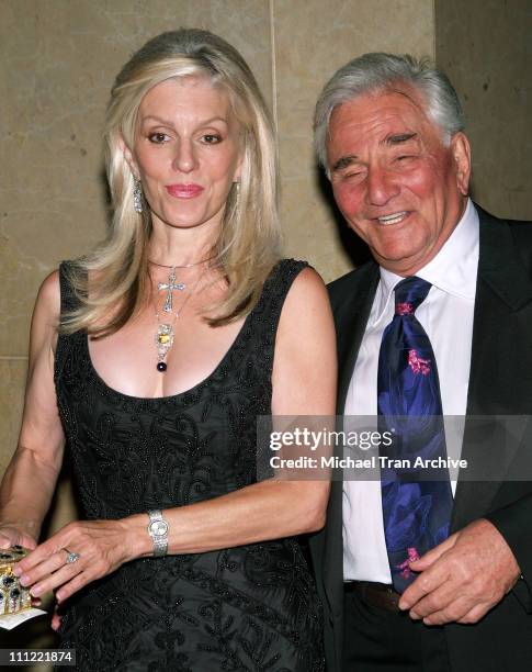 Shera Denise and Peter Falk during The 33rd Annual Vision Awards - Arrivals at Beverly Hilton in Beverly Hills, California, United States.