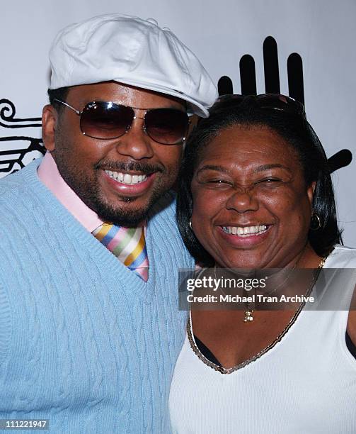 Carl Payne and his mom during BET Nominees Celebration with Benny Boom - June 26, 2006 at Cabana Club in Hollywood, California, United States.