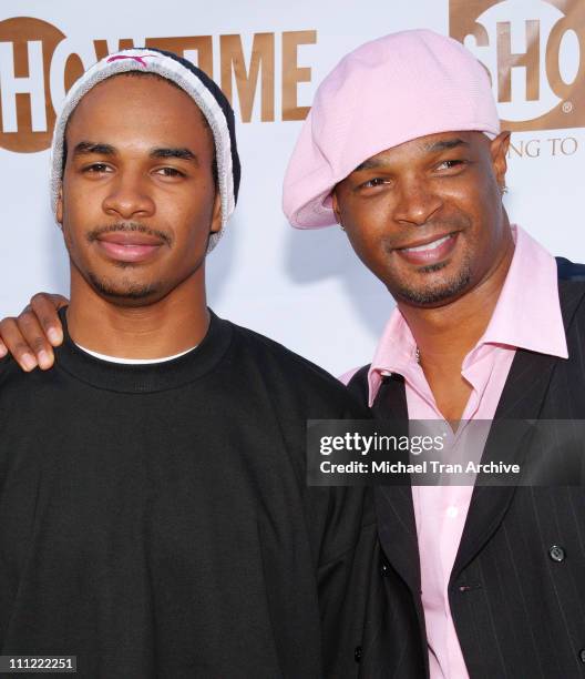 Damon Wayans, Jr. And Damon Wayans during Showtime Celebrates Its 30th Anniversary - July 14, 2006 at Loguercio Estate in Pasadena, California,...