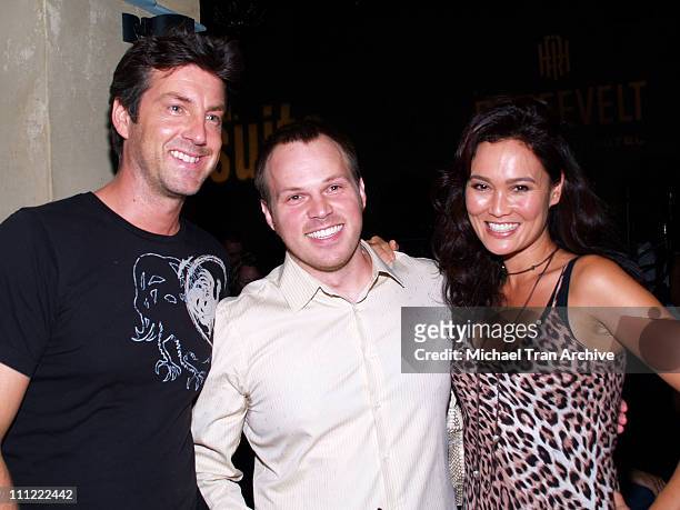 Simon Wakelin, Marc Webb, director of "L.A. Suite" and Tia Carrere
