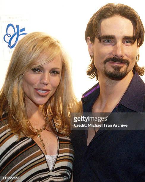Kristin Richardson and Kevin Richardson during Howie Dorough Birthday Celebration to Raise Awareness of Lupus at LAX in Hollywood, California, United...