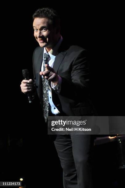 Russell Watson performs on stage at City Hall on March 30, 2011 in Sheffield, United Kingdom.