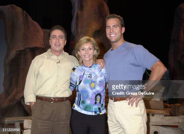 Keith Famie, Tina Wesson & Colby Donaldson during Post Survivor Finale Press Conference at CBS Television City in Los Angeles, California, United...