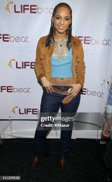Alicia Keys during LIFEBeat's Urban AID 2 Benefit Concert at Beacon Theater in New York City, New York, United States.